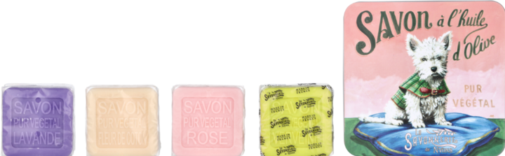 Immagine prodotto Benois Discop Set di saponette La Savonnerie De Nyons 4 pezzi - Cane (Sapone duro)