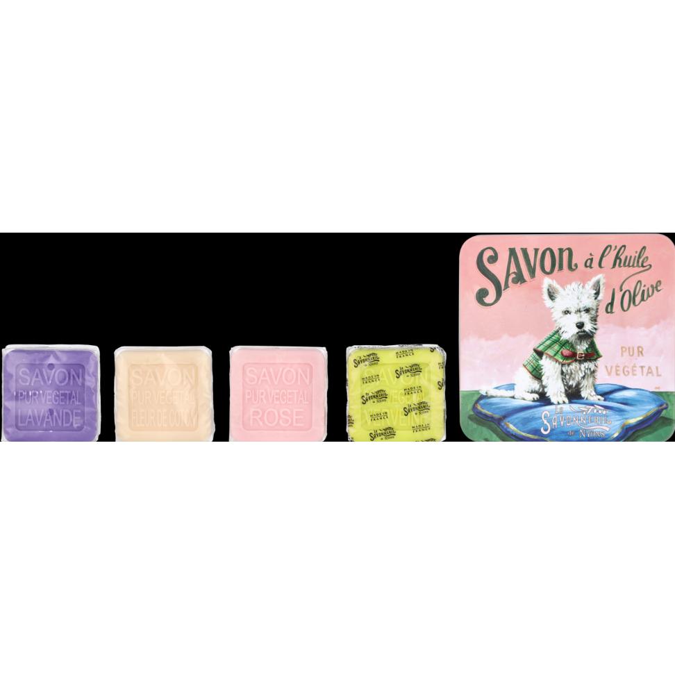 Benois Discop, Handseife, La Savonnerie De Nyons Soap Bar Set 4 Pcs - Dog (Hartseife)