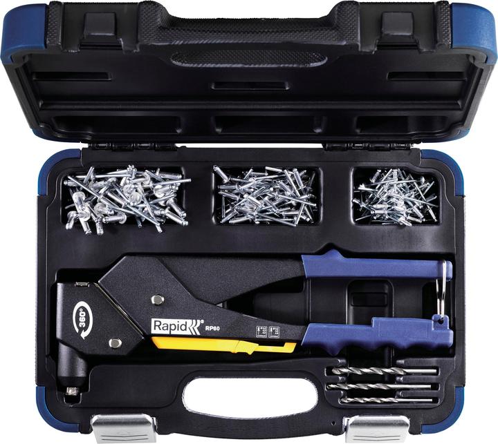 Immagine prodotto Rapid RP60 Pinza multipla per rivetti ciechi con testa rotante (48 mm)