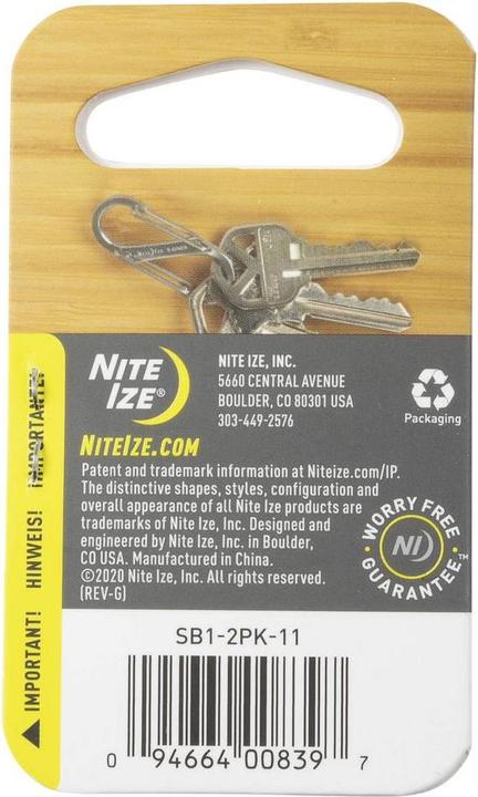 Produktbild Nite Ize Metall S-Biner #1 2er Set