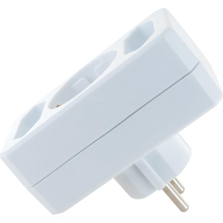 Thumbnail - Schwaiger, Steckdosenleiste, Steckdosenadapter 3fach 1xSchuko 2xEuro, weiss (3 x)