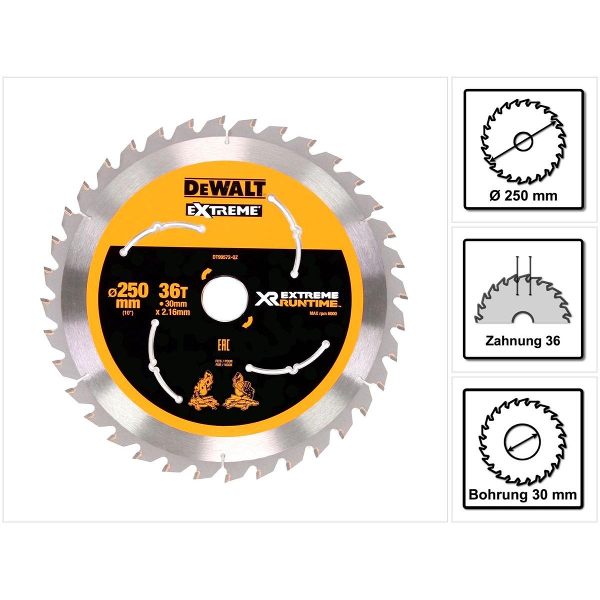 Thumbnail - DeWalt, Sägeblatt, DT99572QZ Kreissägeblatt (e)