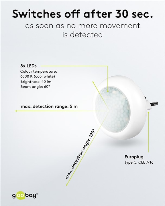 Immagine prodotto Goobay Luce notturna a LED