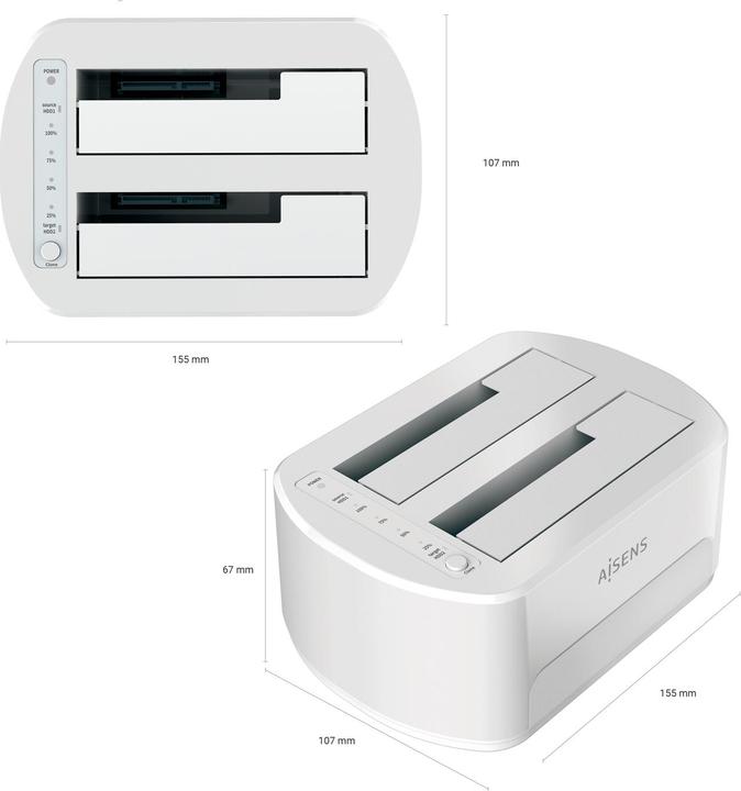 Produktbild Aisens ASDS-D02W