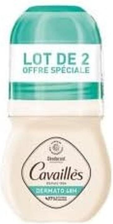 Actual product image Roge Cavailles Dermato Deodorant Sensitive Skin 48H Roll On 50ml - Pack of 2 (Roll-on, 50 ml)