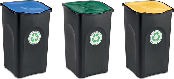 Immagine prodotto Kreher 3 Stück Abfalleimer (50 l)