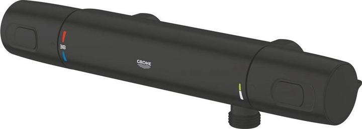 Actual product image Grohe Quickfix Precision Trend Thermostatic shower mixer - Water -saving - Matte Black (342282432)