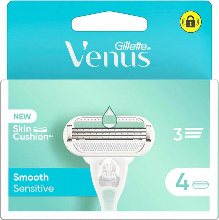 Venus Optic Gillette Venus Deluxe Smooth Sensitive Shaver Refills for Women 5 Blades - Pack of 4 (4 x)