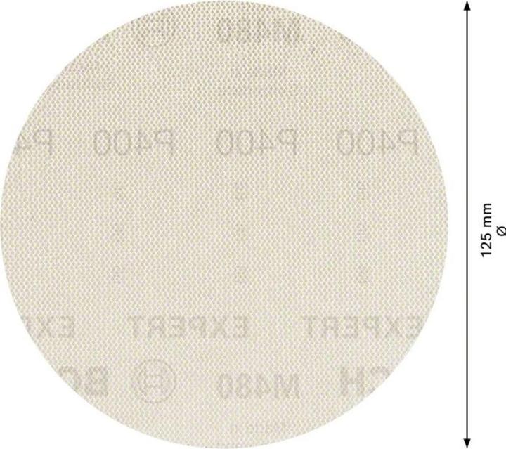 Image du produit Bosch Professional Zubehör EXPERT M480 Filet de ponçage pour ponceuse excentrique, 125 mm, G 400, 5 pièces (P400)