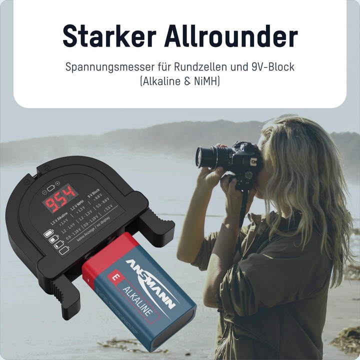 Actual product image Ansmann Battery tester
