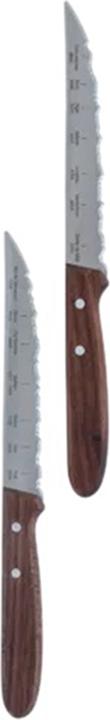 Panorama Knife Steak-/Pizzamesser 2er Set braun