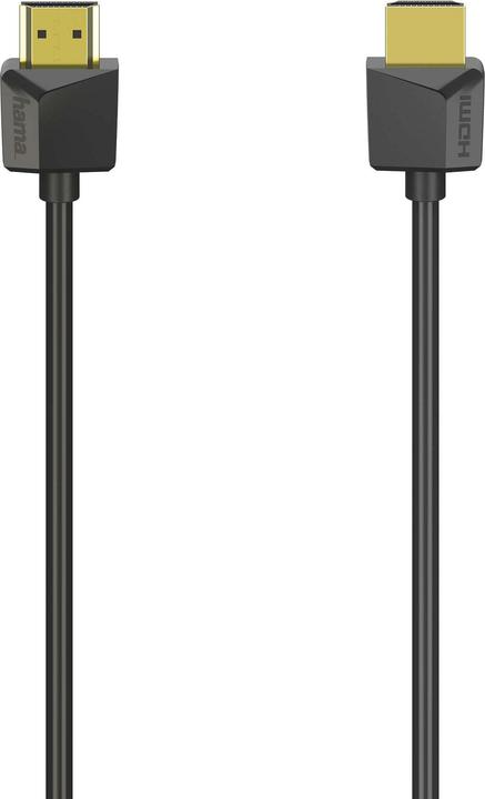 Produktbild Hama HDMI Ethernet High Speed Kabel 1,5m Flexi-Slim Guldbelagt TL (1.50 m)