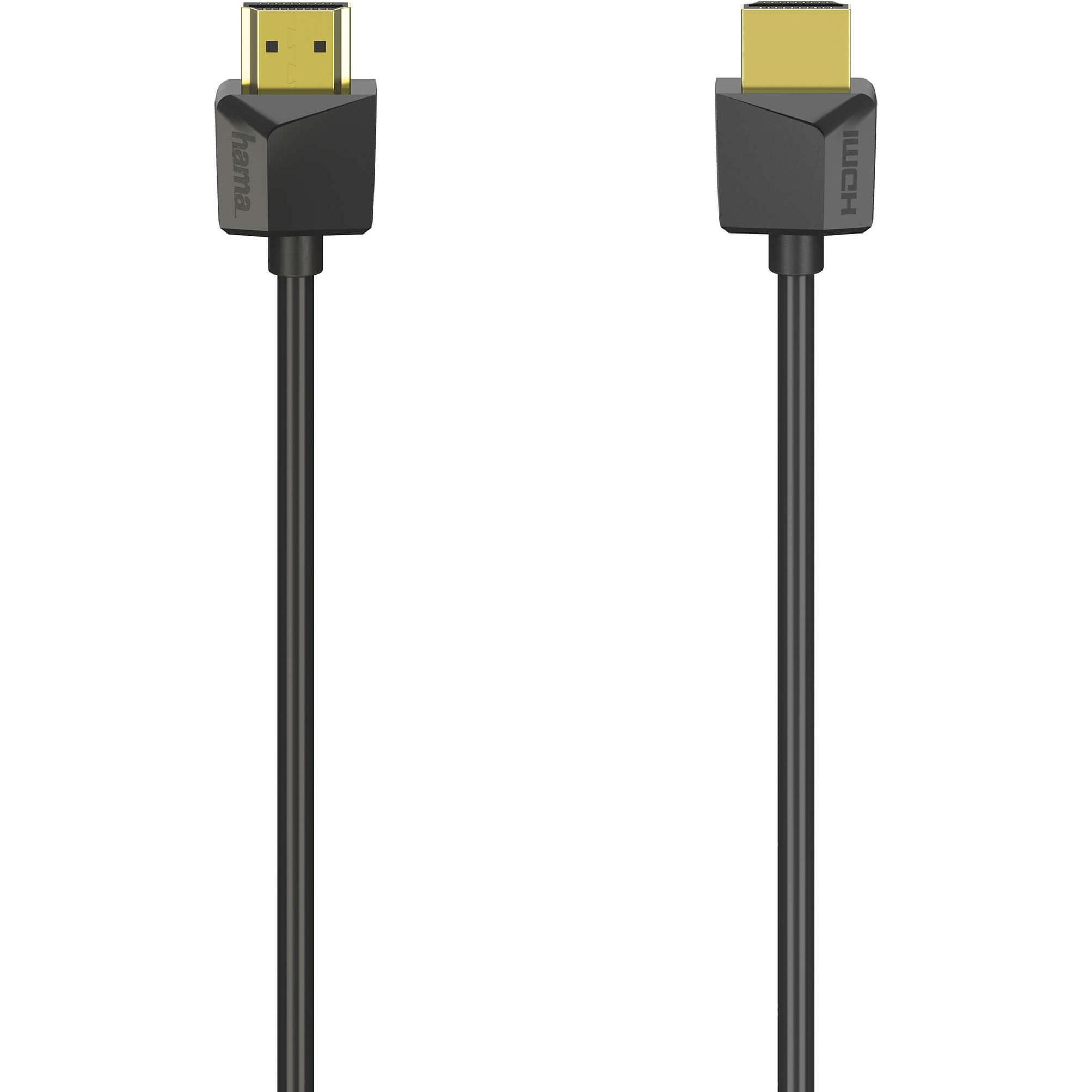 Hama Cavo HDMI Ethernet ad alta velocità 1,5m Flexi-Slim Guldbeläge TL (1.50 m, HDMI), Cavo video