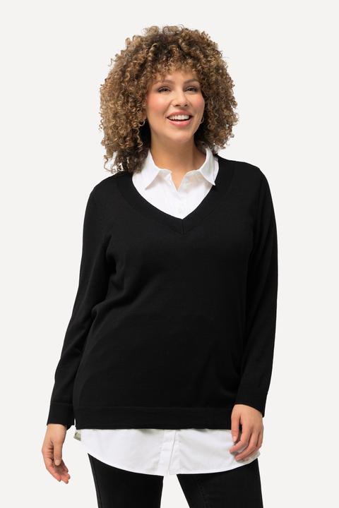 Actual product image Ulla Popken Solid Shirttail Extension (50, 52)