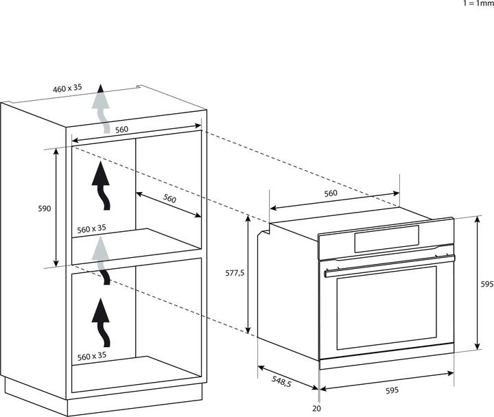 Produktbild Candy Classic FCC604NAV 65 L A+ Hafer