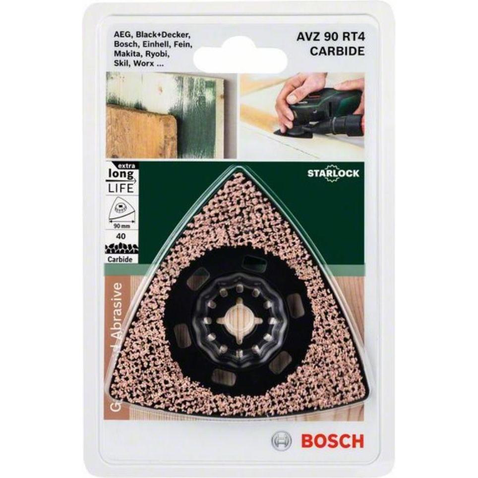 Thumbnail - Bosch Zubehör, Schleifmittel, Carbide-RIFF Schleifteller AVZ 90 RT4, 90 mm, Körnung 40 (40)
