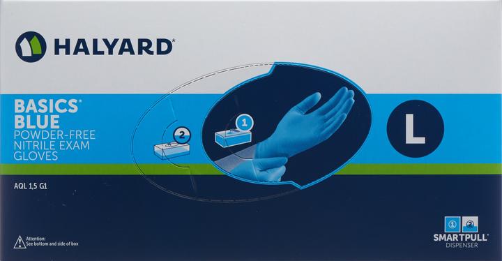 Actual product image Halyard Nitrile Basic Disposable Gloves Pluck Box Size L (L)