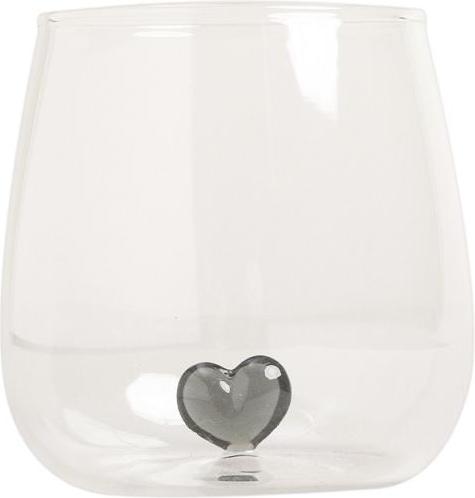 Immagine prodotto Eulenschnitt Trinkglas Herzfigur schwarz (0.42 l)