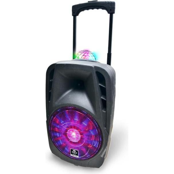 Thumbnail - Idance Groove216MK2 Party Speaker - Draadloos - Bluetooth Speaker - FM Radio - 100 Watt - Discoverlichting (4 h, Akkubet...