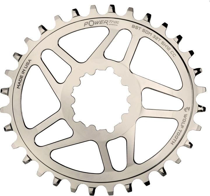 Produktbild Wolf Tooth PowerTrac Elliptical SRAM GXP Direct Mount Kettenblatt, Shimano 12-fach, Boost 52mm Kett (32)