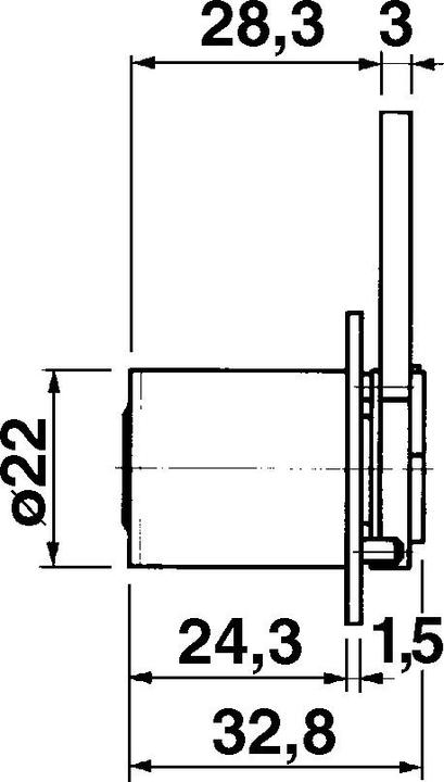 Actual product image Kaba Lock cylinder 8, type 1129 (Locking cylinder)