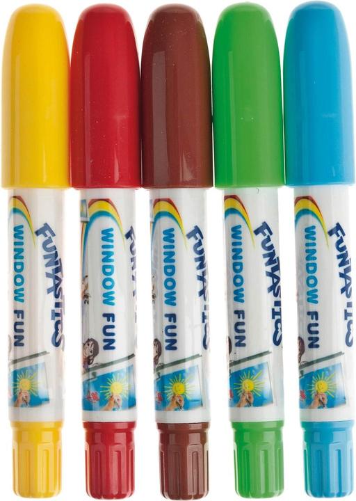 Produktbild Edding Windowmarker 16 Funtastics (Gelb, Grün, Blau, Rot, Braun, 8 mm, 5 x)