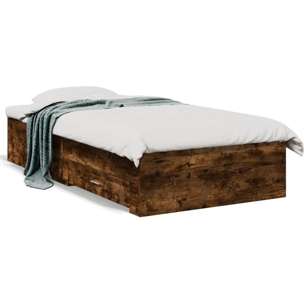 VidaXL, Bett, Bettgestell mit Schubladen 100 x 200cm (100 x 200 cm)
