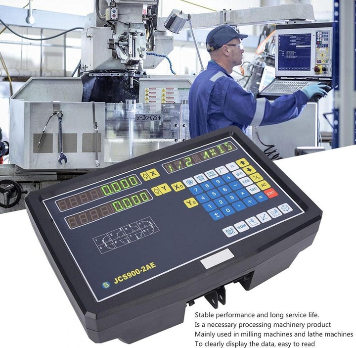 Produktbild Jeanoko 2-Achsen-Digitalanzeige JCS900-2AE für Fräsmaschinen