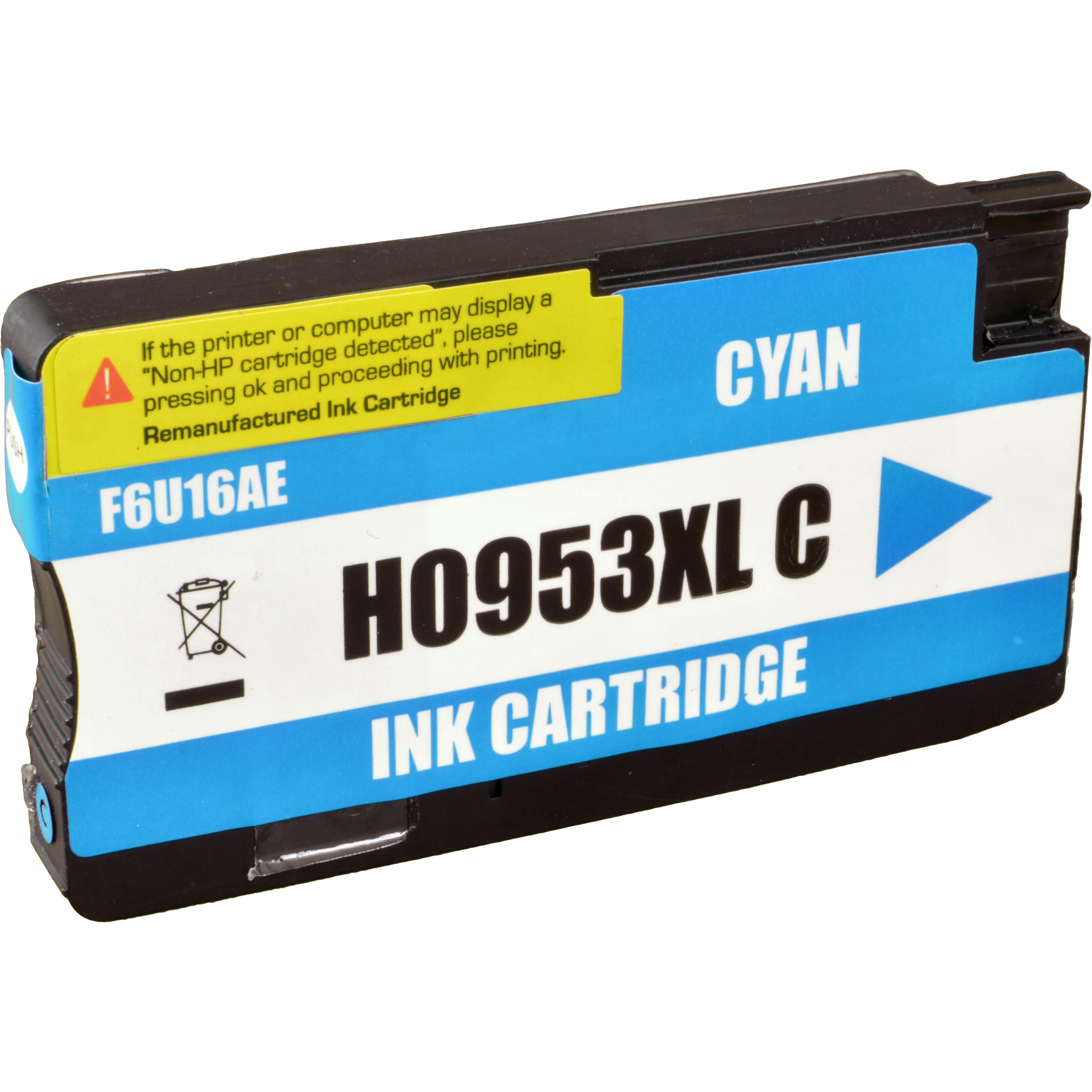 Ampertec, Druckerpatrone, Tinte ersetzt HP F6U16AE 953XL cyan (C)