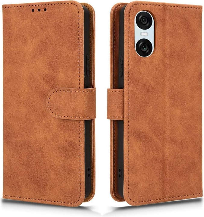 Actual product image Cover-Discount Sony Xperia 10 VI - Suede look case in vintage design (Sony Xperia 10 VI)