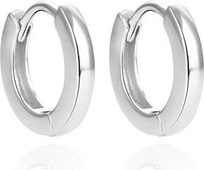 Actual product image Agato Minimalist silver hoop earrings AGUC3468