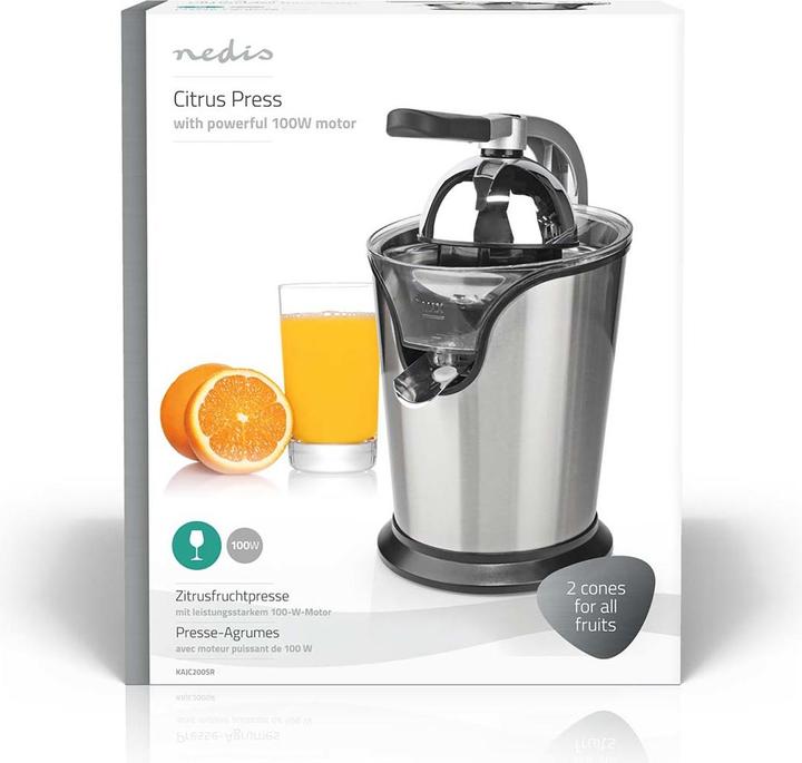 Produktbild Nedis Citrus Presses | 100 W | Aluminium / Schwarz