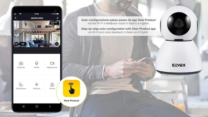Actual product image Vimar WiFi HD Motor-Farbkamera mit Bewegungsmelder (1920 x 1080 Pixels)