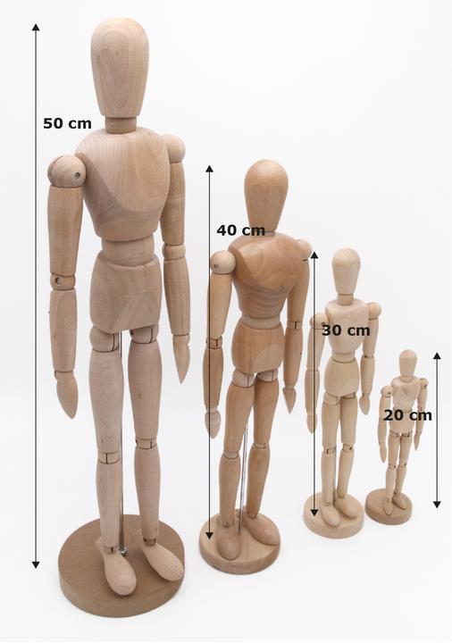 Image du produit Paintersisters Poupée articulée en bois 30cm