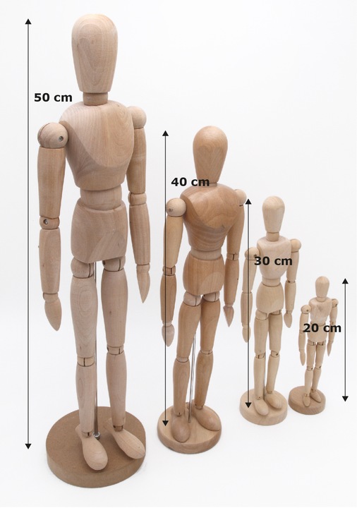 Produktbild Paintersisters Gliederpuppe Holz 30cm