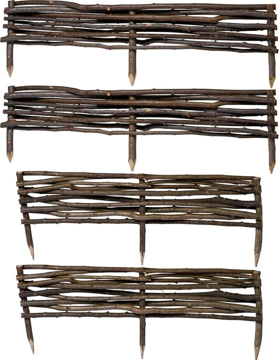 Actual product image Dobar Hazelnut bed edging set of 4 (100 cm)