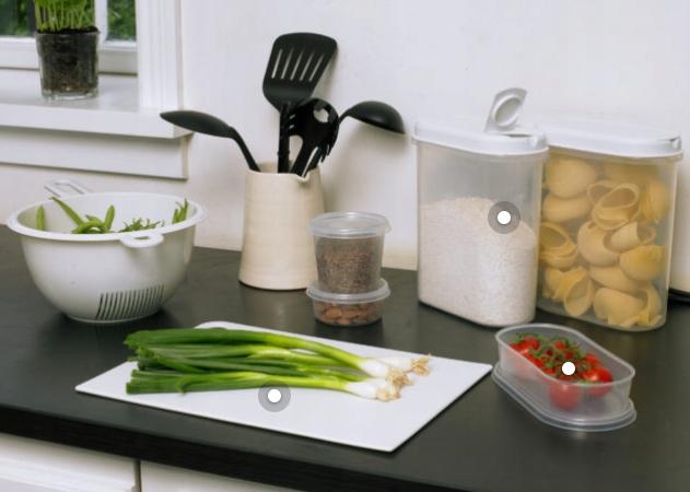 Immagine prodotto Plast team Barattolo Margerit per la conservazione degli alimenti secchi, 1,1 litri, bianco (1.10 l)