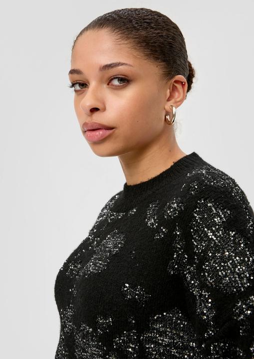 Image du produit s.Oliver Strickpullover Strickpullover mit Pailletten (L)