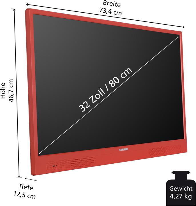 Produktbild Telefunken PL32OI (32", LED, HD ready, 2024)