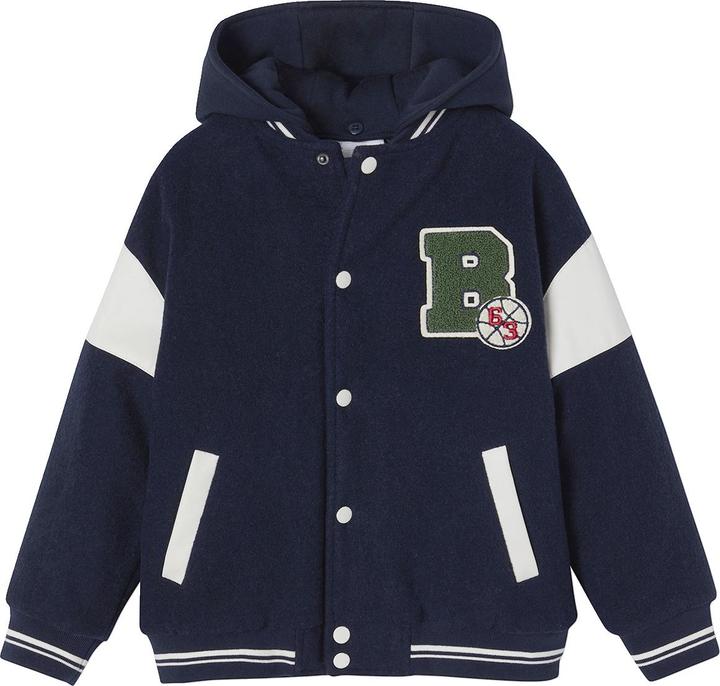 Produktbild Vertbaudet Jungen Bomberjacke mit abnehmbarer Kapuze und Recycling-Polyester (98, 104)