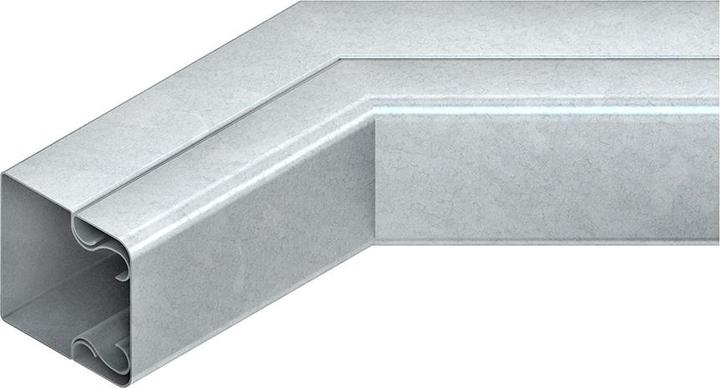 Actual product image Niedax NIE LUIB 60.200 inner corner 45Â° with cover, 60x200 mm strip galvanised
