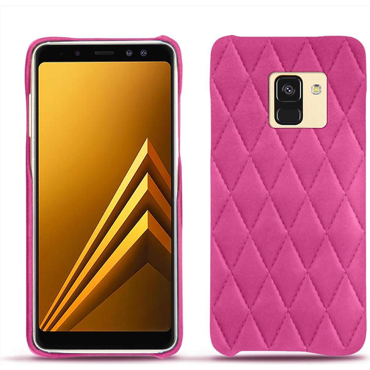 Noreve Lederschutzhülle (Samsung Galaxy A8+), Smartphone Hülle, Rosa
