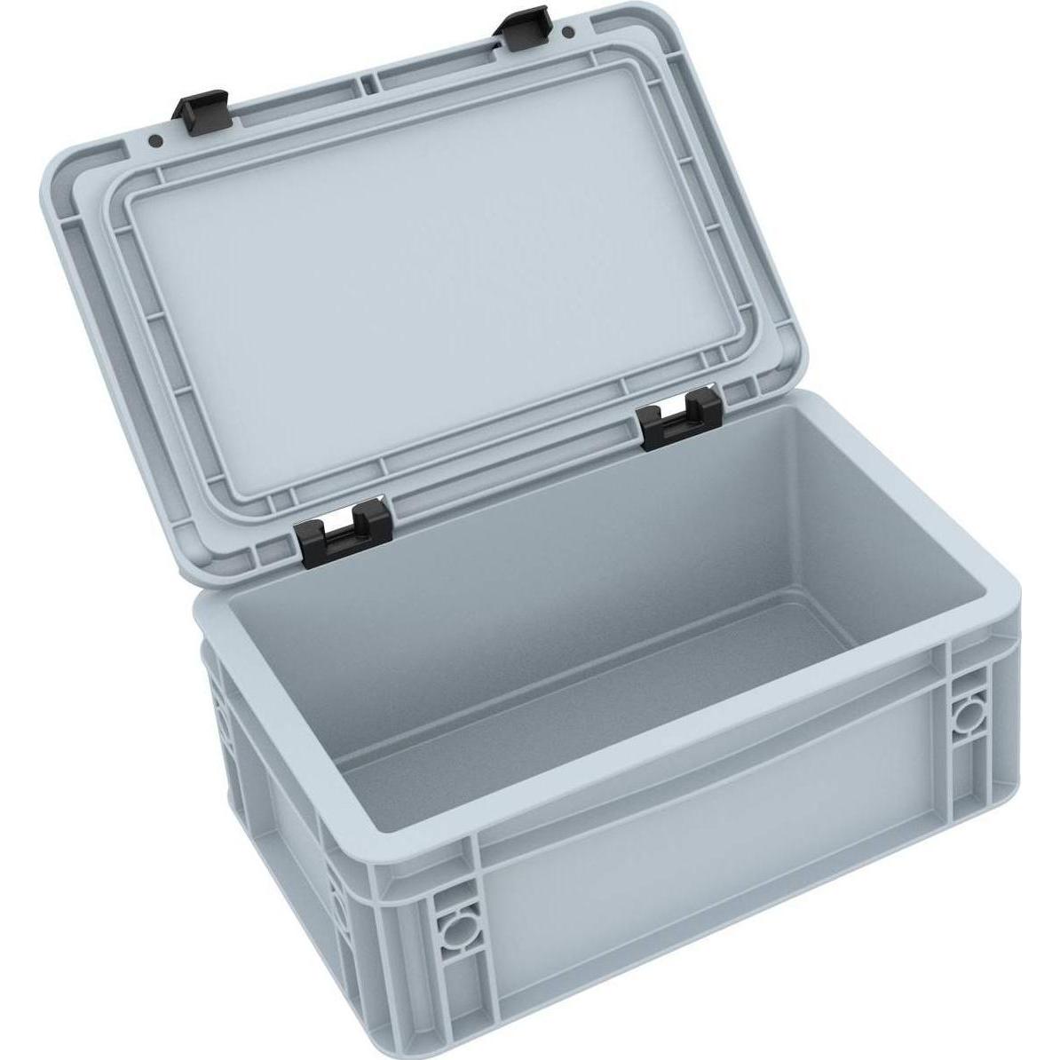 Feldherr ED 32/12 HG Eurobehälter / Euro Box 300 x 200 x 135 mm inklusive Half-Size Rasterschaumstoff (Materiale sintetico, Schiuma solida)