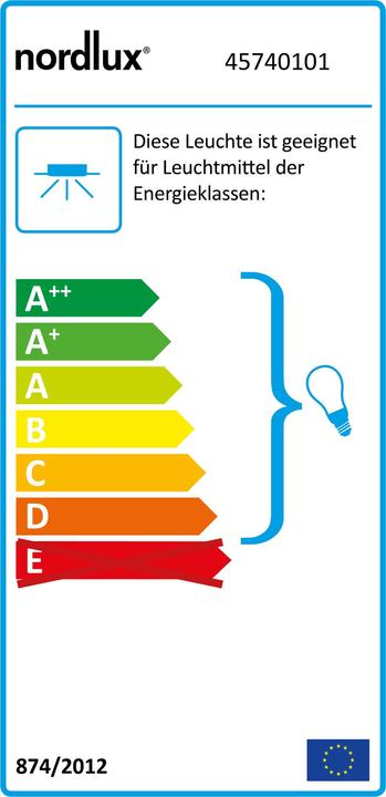 Energie-Label Nordlux Aslak,3-spot,Weiss (GU10)