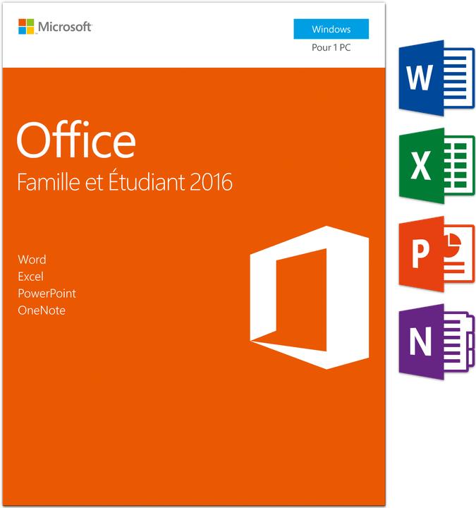 Image du produit Microsoft Office Famille et Étudiant 2016 (1 Utilisateur, Illimité)