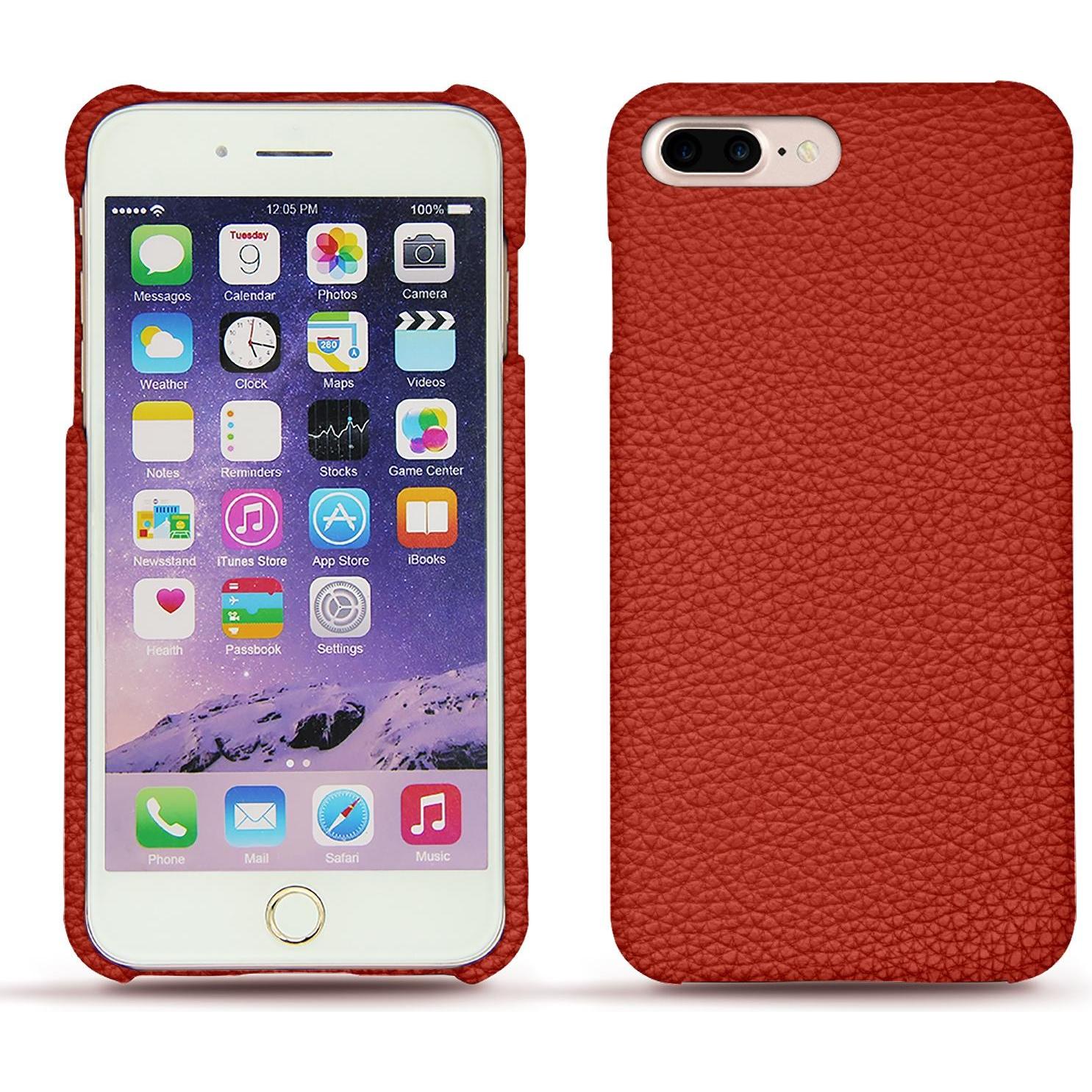 Noreve Lederschutzhülle (Apple iPhone 7 Plus), Smartphone Hülle, Orange