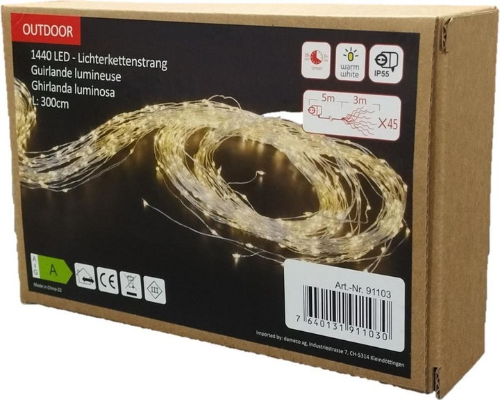 Actual product image GuGus LED light chain strand (3 m)