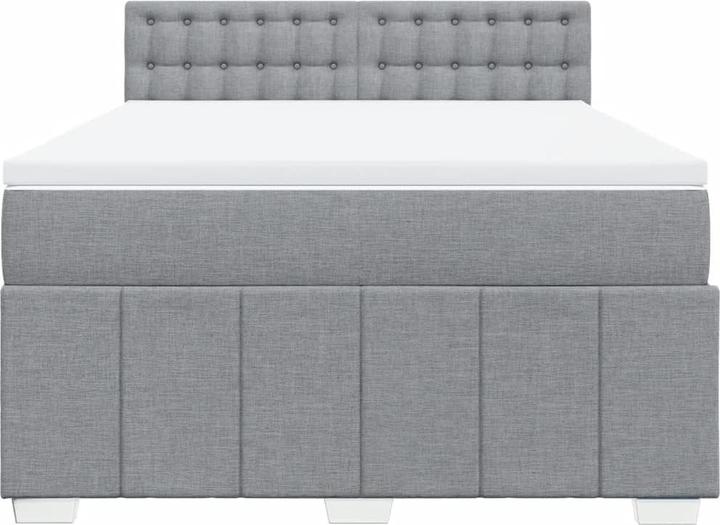 Actual product image vidaXL Bo x spring bed with mattress 140 x 190 cm fabric (140 x 190 cm)