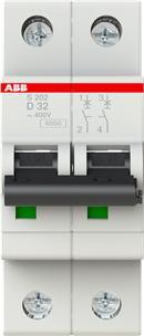 Produktbild ABB S202-D32 Sicherungsautomat D-Char., 6 2CDS252001R0321