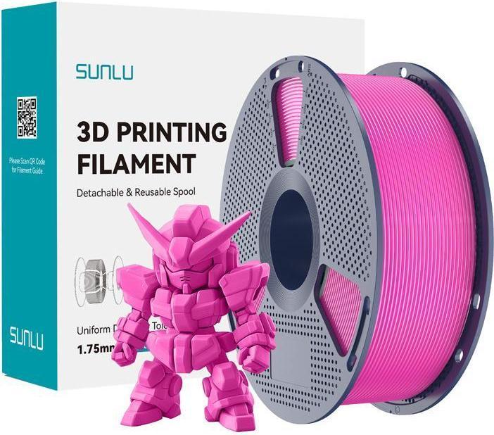 Actual product image Sunlu PLA+ Filament 2.0 (Magenta) (PLA+, 1000 g)